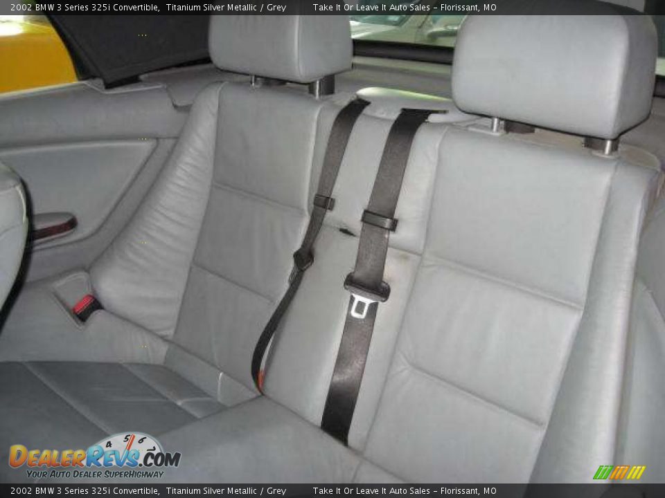 2002 BMW 3 Series 325i Convertible Titanium Silver Metallic / Grey Photo #14