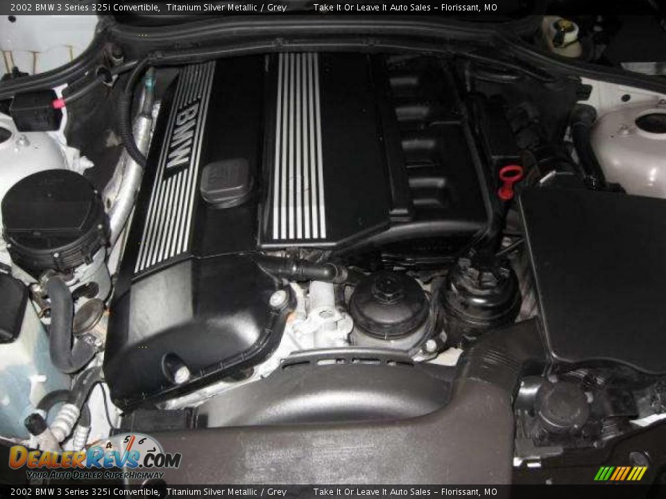2002 BMW 3 Series 325i Convertible Titanium Silver Metallic / Grey Photo #15