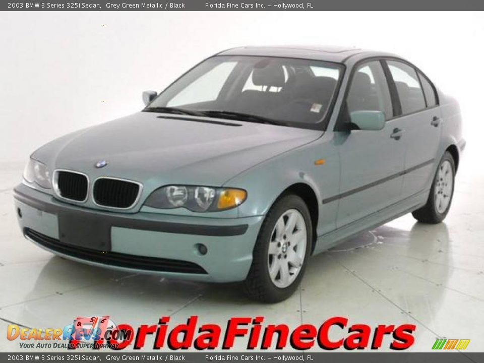 2003 BMW 3 Series 325i Sedan Grey Green Metallic / Black Photo #1