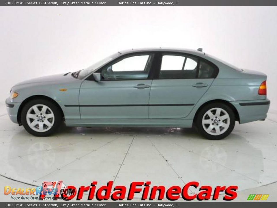 2003 BMW 3 Series 325i Sedan Grey Green Metallic / Black Photo #3