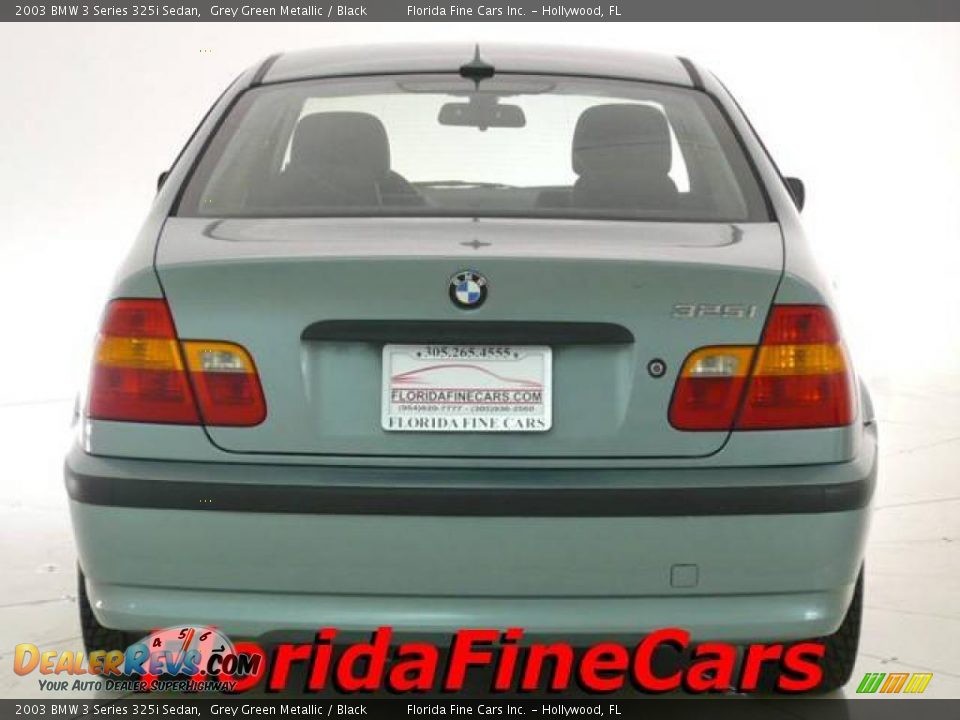 2003 BMW 3 Series 325i Sedan Grey Green Metallic / Black Photo #6