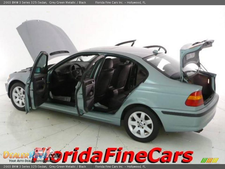 2003 BMW 3 Series 325i Sedan Grey Green Metallic / Black Photo #8