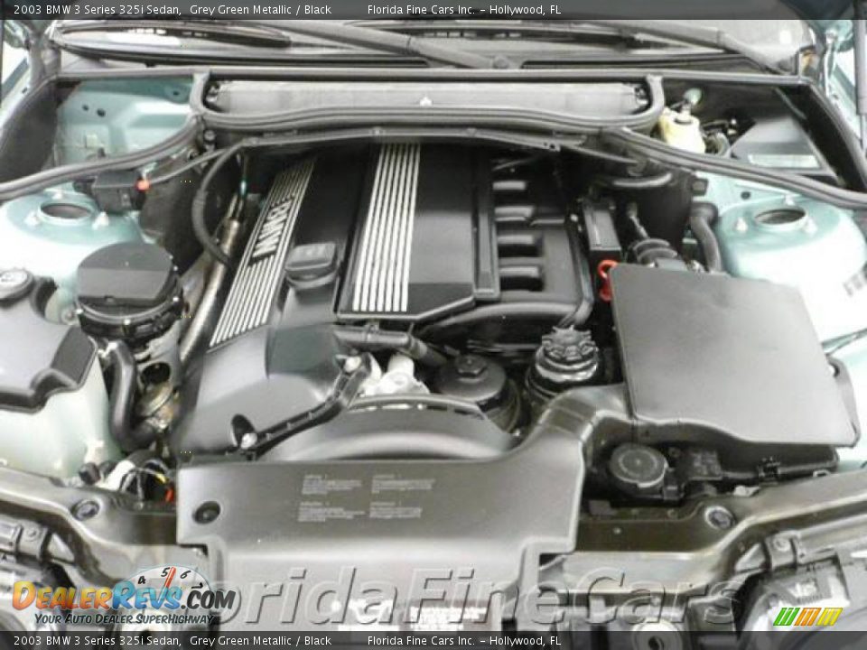 2003 BMW 3 Series 325i Sedan Grey Green Metallic / Black Photo #9