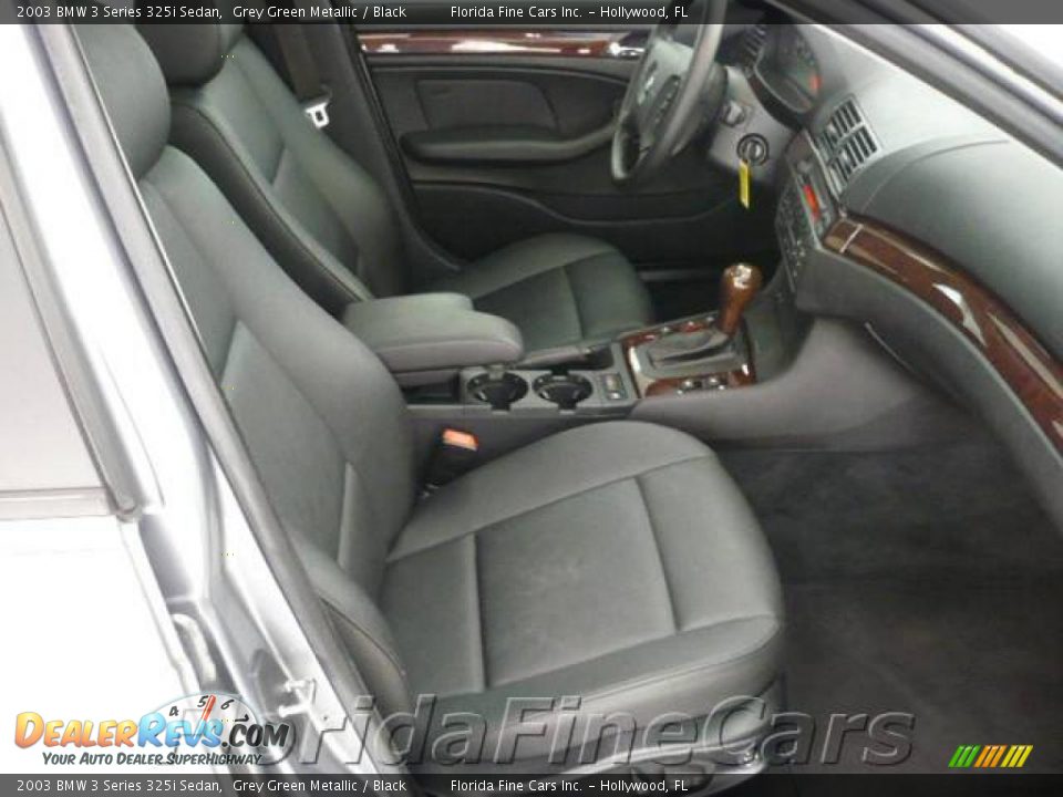 2003 BMW 3 Series 325i Sedan Grey Green Metallic / Black Photo #13