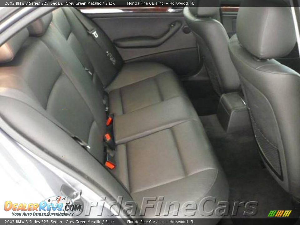2003 BMW 3 Series 325i Sedan Grey Green Metallic / Black Photo #14