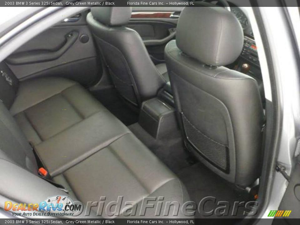 2003 BMW 3 Series 325i Sedan Grey Green Metallic / Black Photo #15