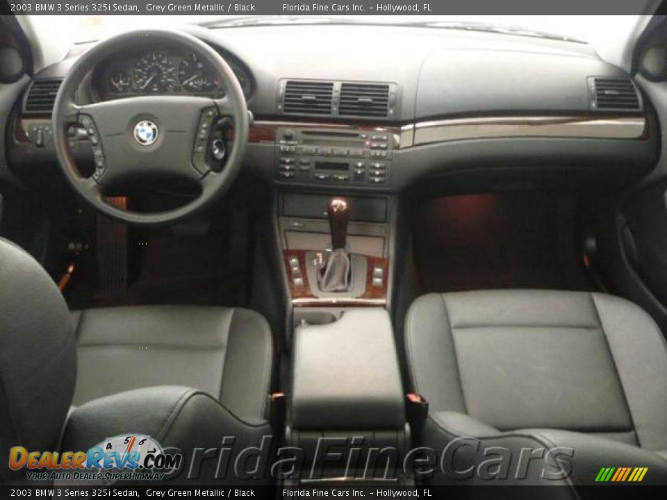 2003 BMW 3 Series 325i Sedan Grey Green Metallic / Black Photo #16