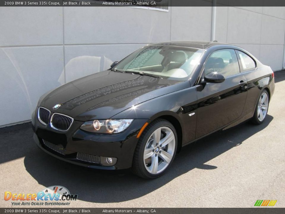 2009 BMW 3 Series 335i Coupe Jet Black / Black Photo #2