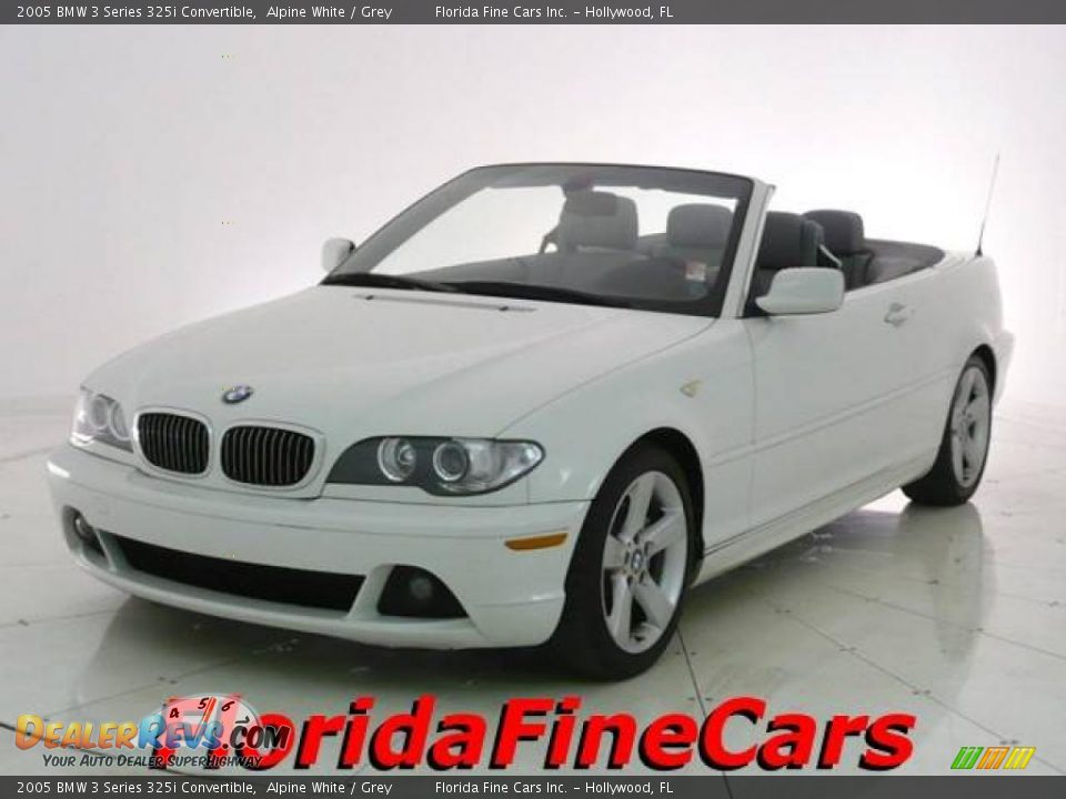 2005 BMW 3 Series 325i Convertible Alpine White / Grey Photo #1