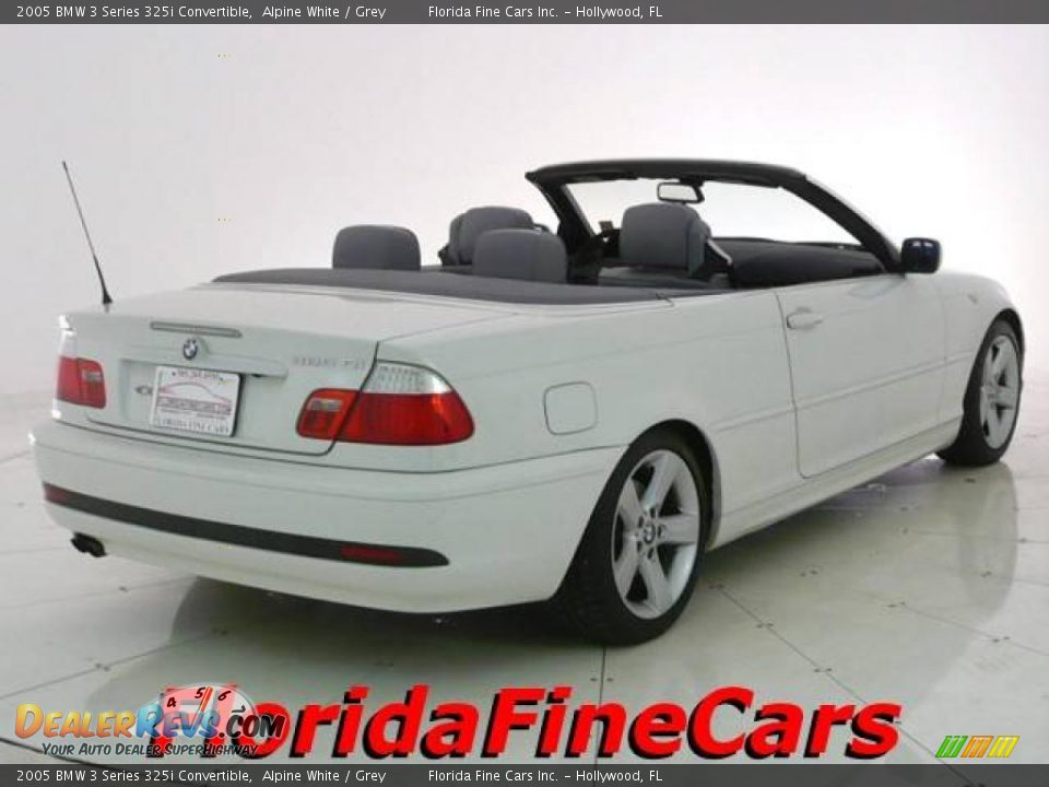 2005 BMW 3 Series 325i Convertible Alpine White / Grey Photo #2
