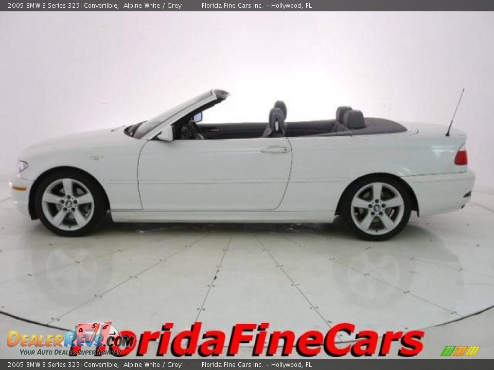 2005 BMW 3 Series 325i Convertible Alpine White / Grey Photo #3
