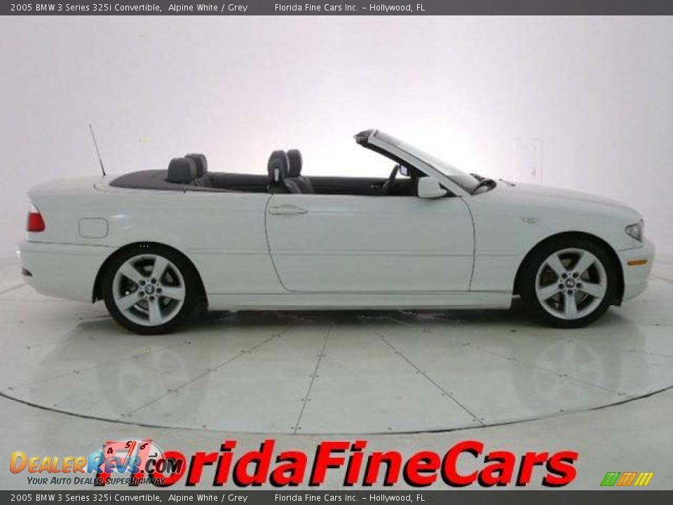 2005 BMW 3 Series 325i Convertible Alpine White / Grey Photo #4