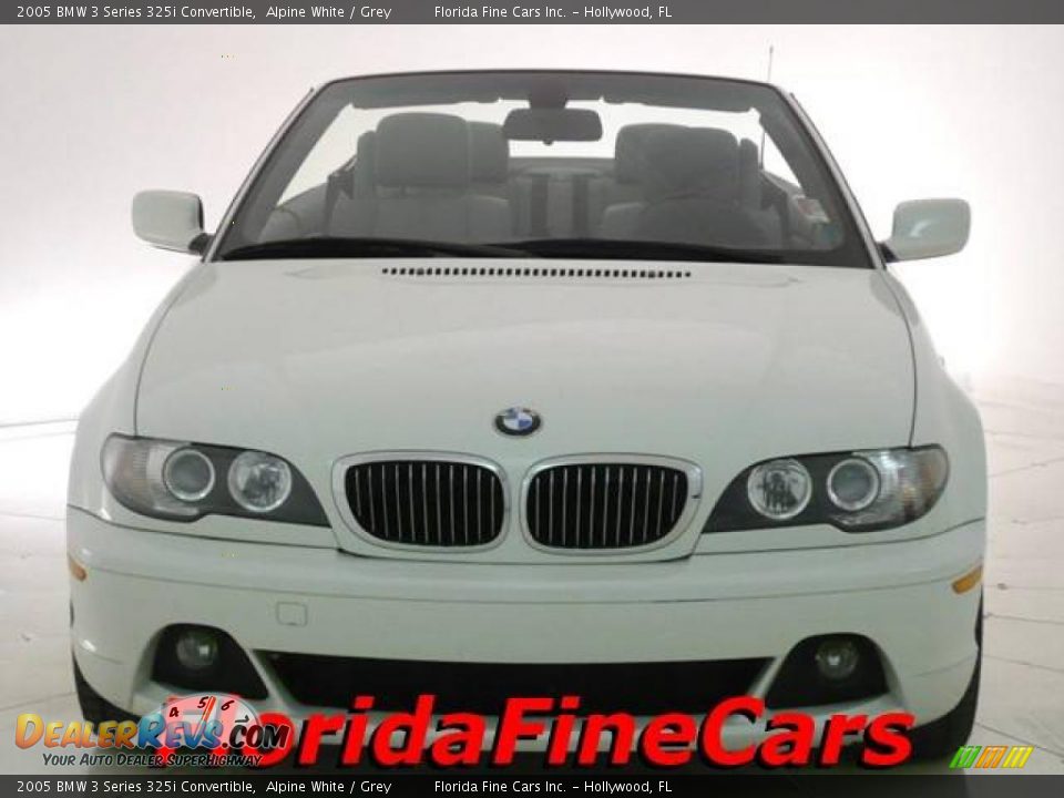 2005 BMW 3 Series 325i Convertible Alpine White / Grey Photo #5