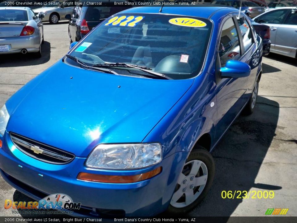 2006 Chevrolet Aveo LS Sedan Bright Blue / Charcoal Photo #1