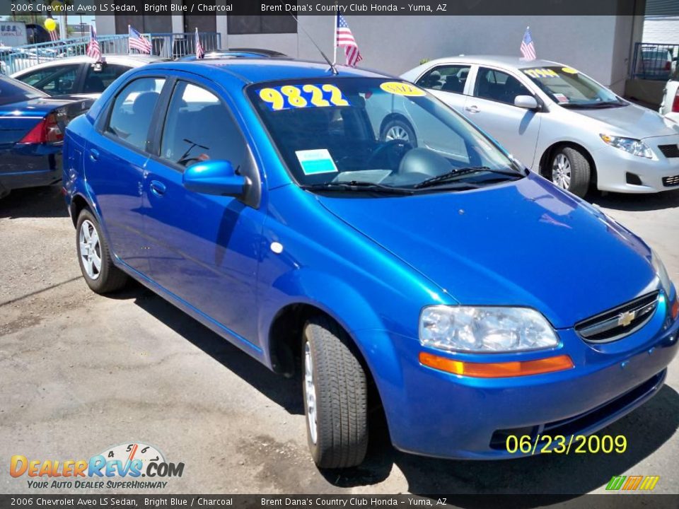 2006 Chevrolet Aveo LS Sedan Bright Blue / Charcoal Photo #2