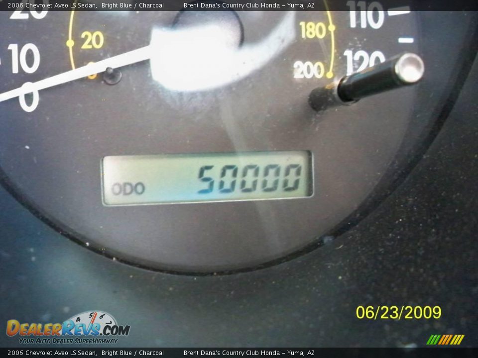 2006 Chevrolet Aveo LS Sedan Bright Blue / Charcoal Photo #6