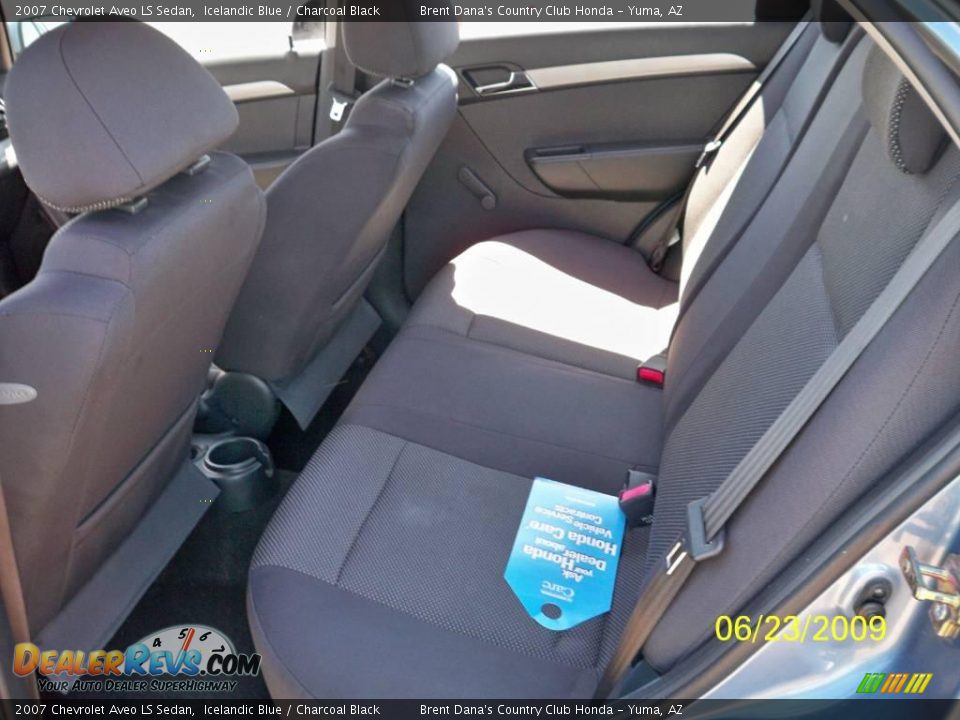 2007 Chevrolet Aveo LS Sedan Icelandic Blue / Charcoal Black Photo #5