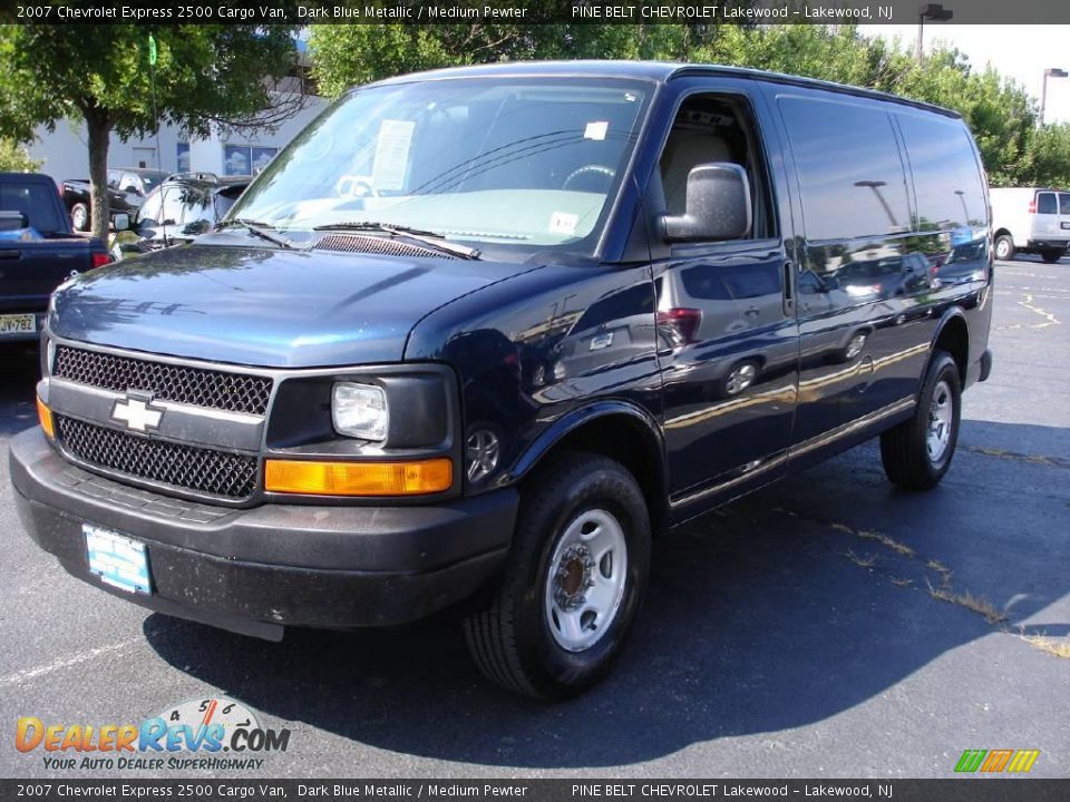 2007 Chevrolet Express 2500 Cargo Van Dark Blue Metallic / Medium Pewter Photo #1