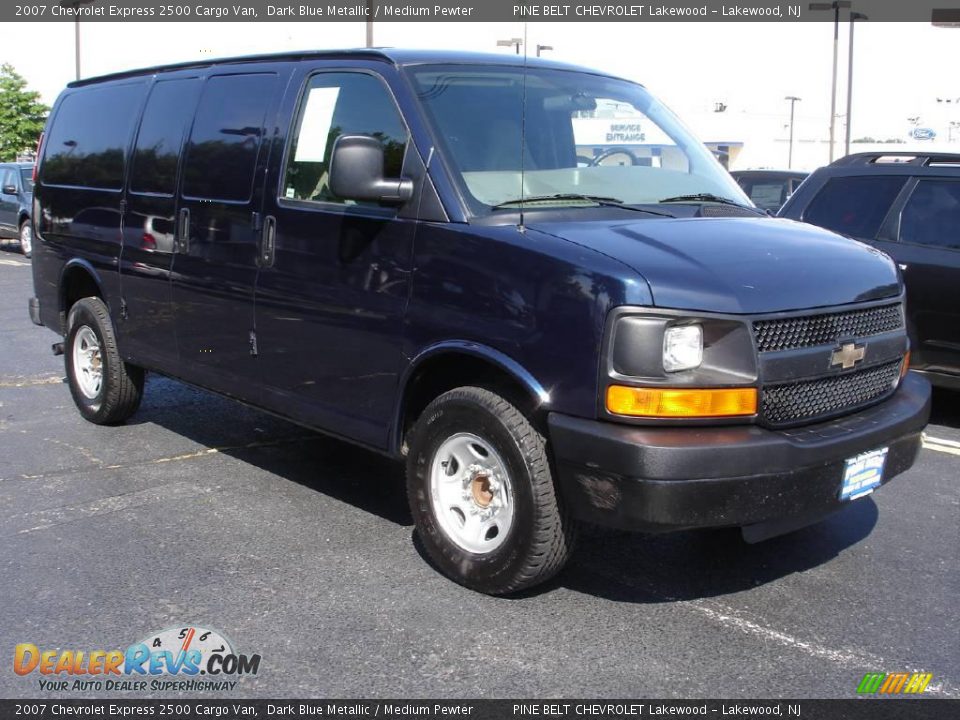 2007 Chevrolet Express 2500 Cargo Van Dark Blue Metallic / Medium Pewter Photo #2