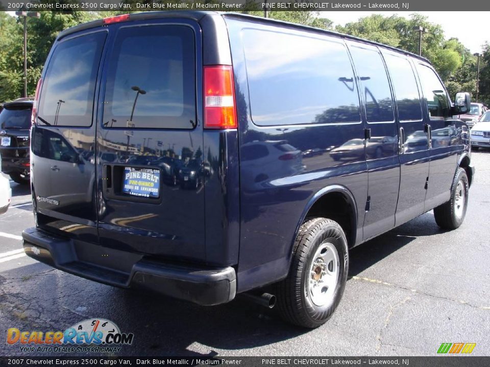 2007 Chevrolet Express 2500 Cargo Van Dark Blue Metallic / Medium Pewter Photo #4
