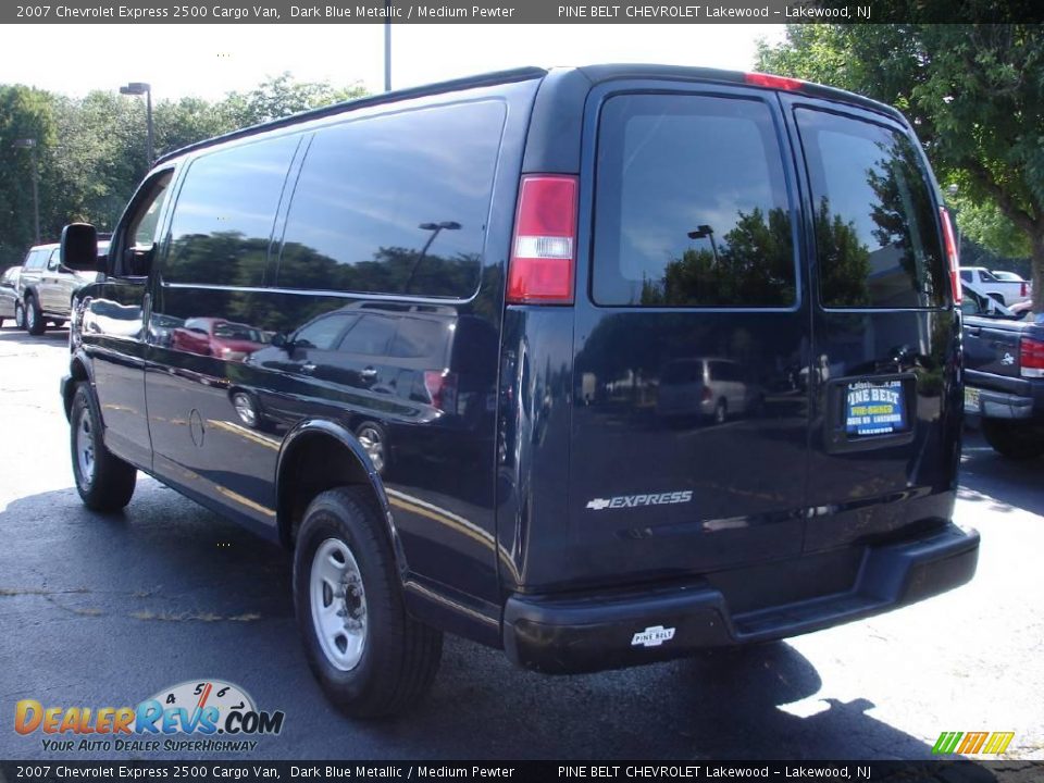 2007 Chevrolet Express 2500 Cargo Van Dark Blue Metallic / Medium Pewter Photo #5