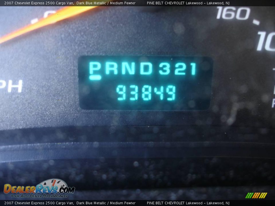 2007 Chevrolet Express 2500 Cargo Van Dark Blue Metallic / Medium Pewter Photo #14