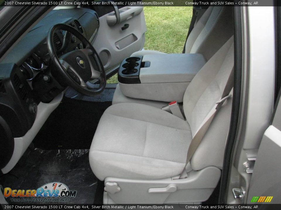 2007 Chevrolet Silverado 1500 LT Crew Cab 4x4 Silver Birch Metallic / Light Titanium/Ebony Black Photo #18