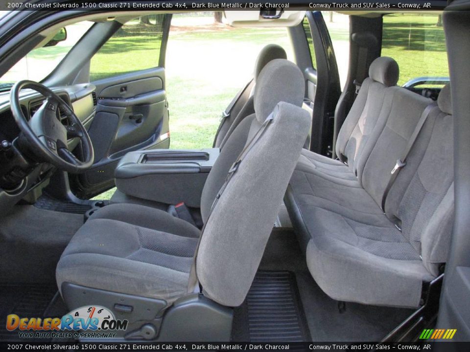 2007 Chevrolet Silverado 1500 Classic Z71 Extended Cab 4x4 Dark Blue Metallic / Dark Charcoal Photo #14
