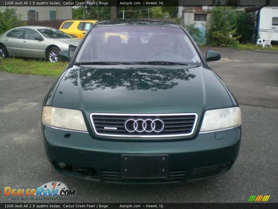 1998 Audi A6 2.8 quattro Sedan Cactus Green Pearl / Beige Photo #1