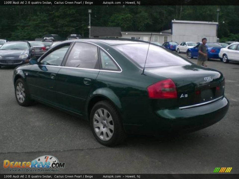 1998 Audi A6 2.8 quattro Sedan Cactus Green Pearl / Beige Photo #5