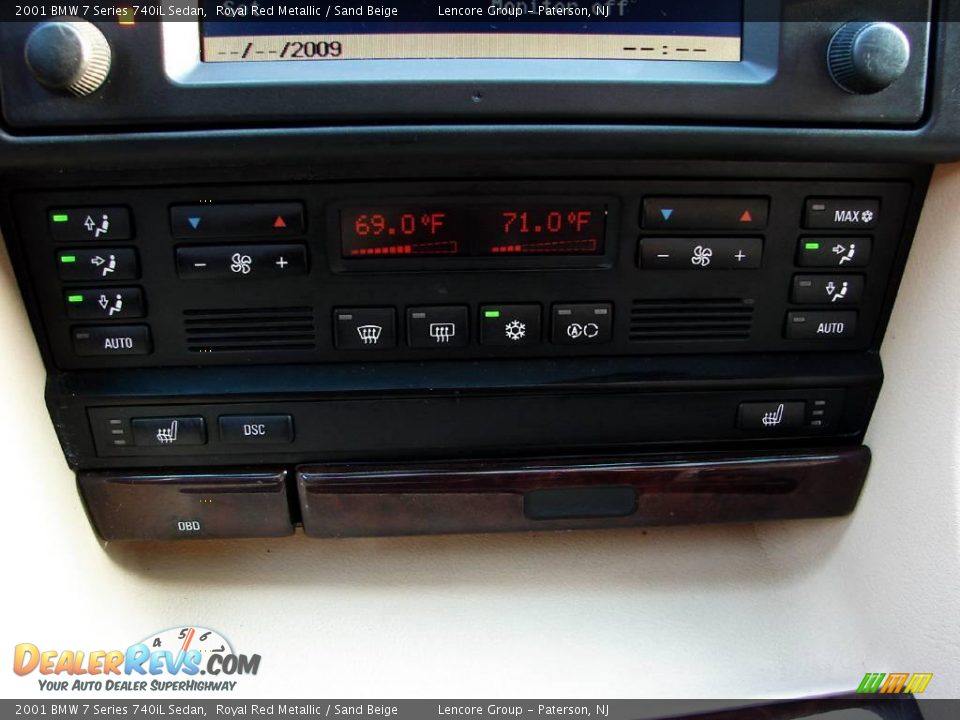 2001 BMW 7 Series 740iL Sedan Royal Red Metallic / Sand Beige Photo #19