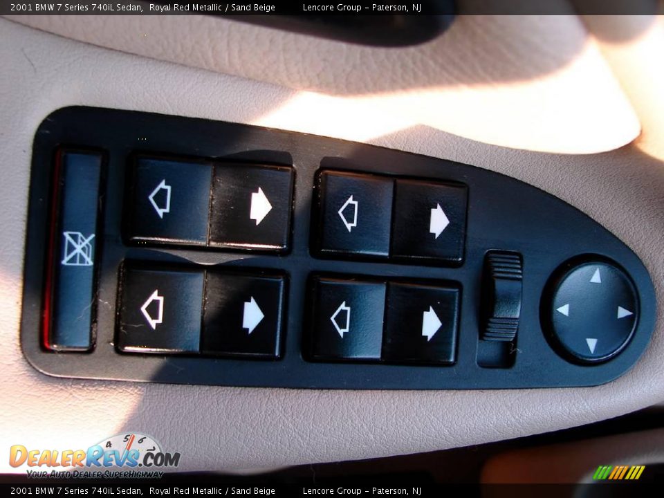 2001 BMW 7 Series 740iL Sedan Royal Red Metallic / Sand Beige Photo #20