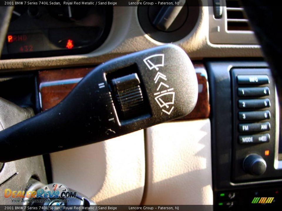 2001 BMW 7 Series 740iL Sedan Royal Red Metallic / Sand Beige Photo #21