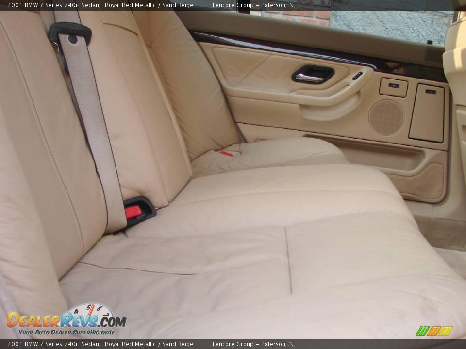 2001 BMW 7 Series 740iL Sedan Royal Red Metallic / Sand Beige Photo #30