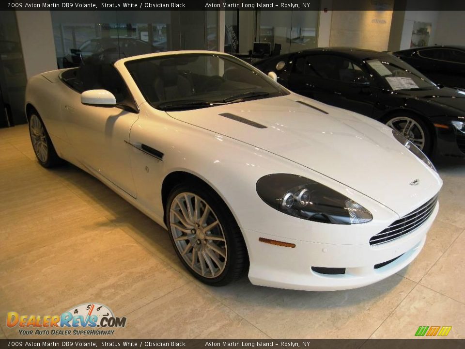 2009 Aston Martin DB9 Volante Stratus White / Obsidian Black Photo #1
