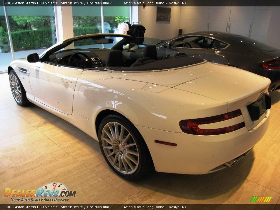 2009 Aston Martin DB9 Volante Stratus White / Obsidian Black Photo #4