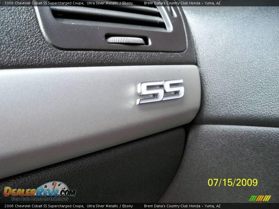 2006 Chevrolet Cobalt SS Supercharged Coupe Ultra Silver Metallic / Ebony Photo #11
