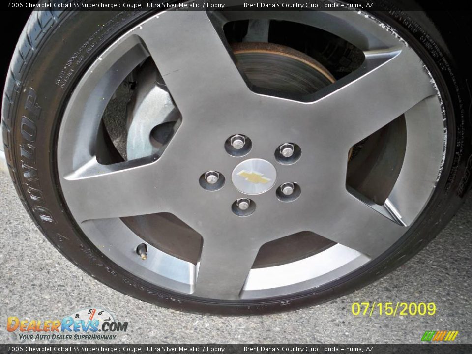 2006 Chevrolet Cobalt SS Supercharged Coupe Ultra Silver Metallic / Ebony Photo #12