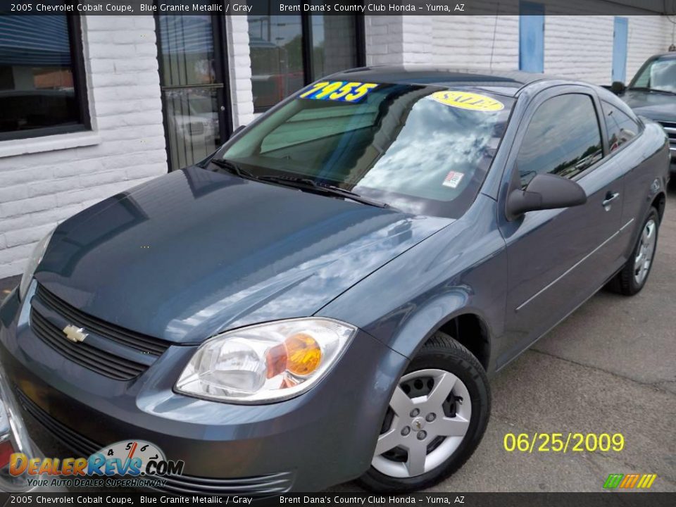 2005 Chevrolet Cobalt Coupe Blue Granite Metallic / Gray Photo #1