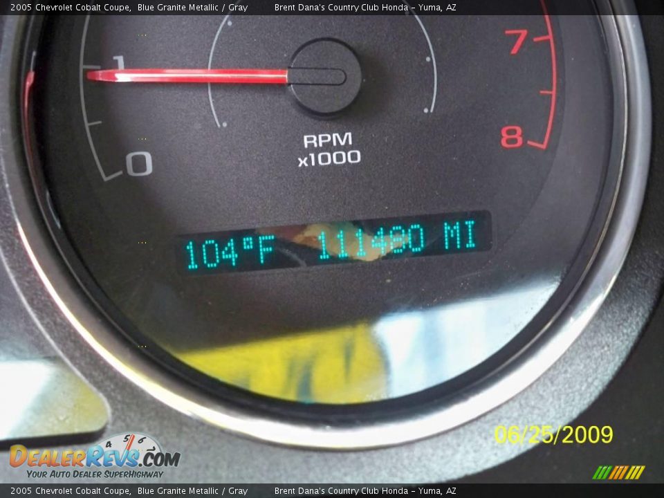 2005 Chevrolet Cobalt Coupe Blue Granite Metallic / Gray Photo #5