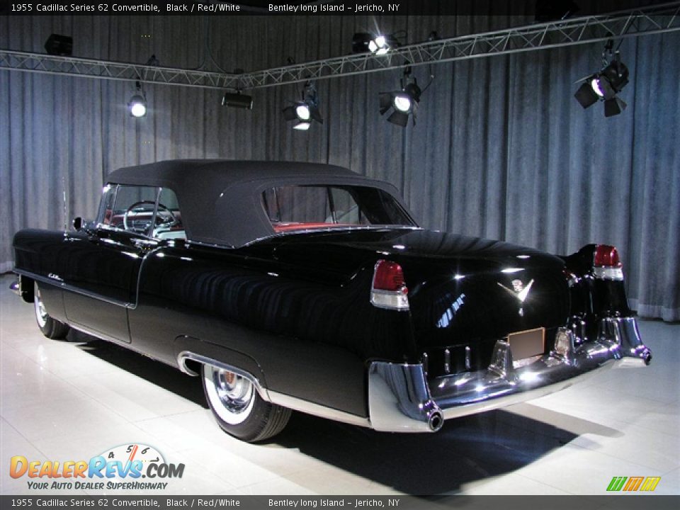1955 Cadillac Series 62 Convertible Black / Red/White Photo #2