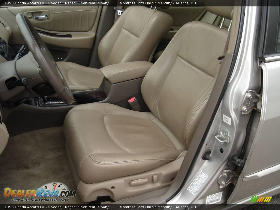 1998 Honda Accord EX V6 Sedan Regent Silver Pearl / Ivory Photo #13