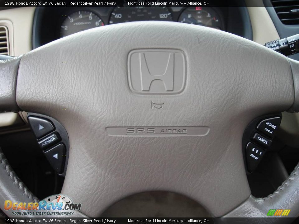1998 Honda Accord EX V6 Sedan Regent Silver Pearl / Ivory Photo #27