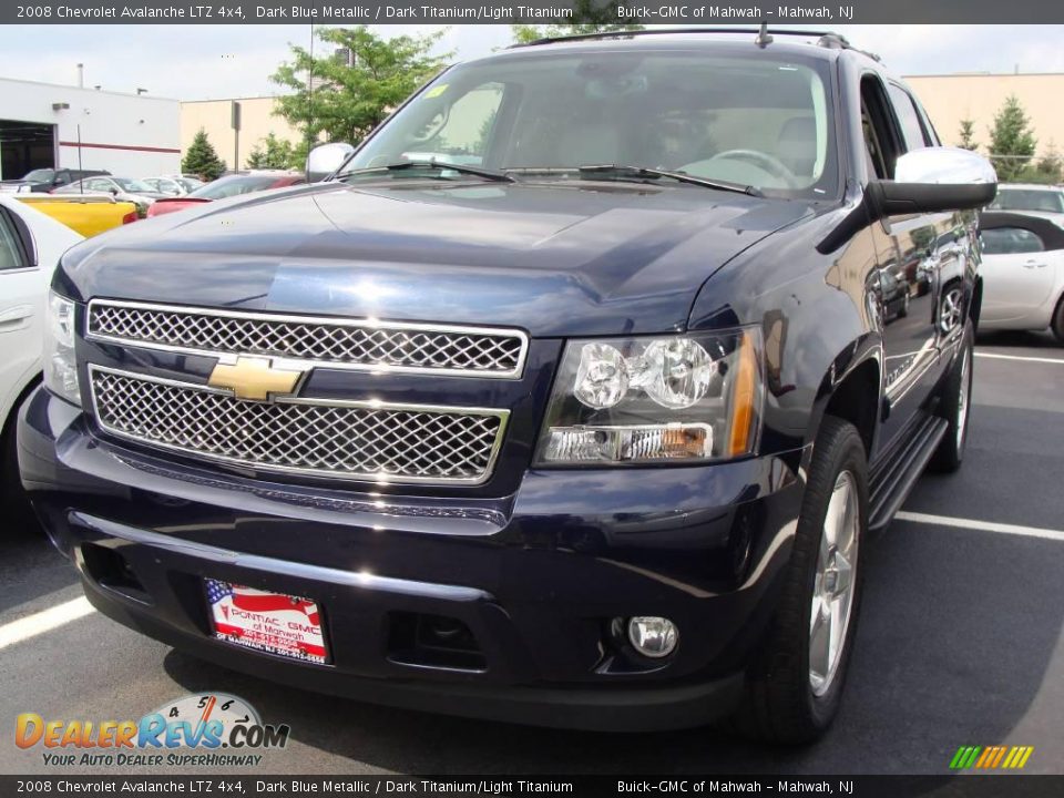 2008 Chevrolet Avalanche LTZ 4x4 Dark Blue Metallic / Dark Titanium/Light Titanium Photo #1