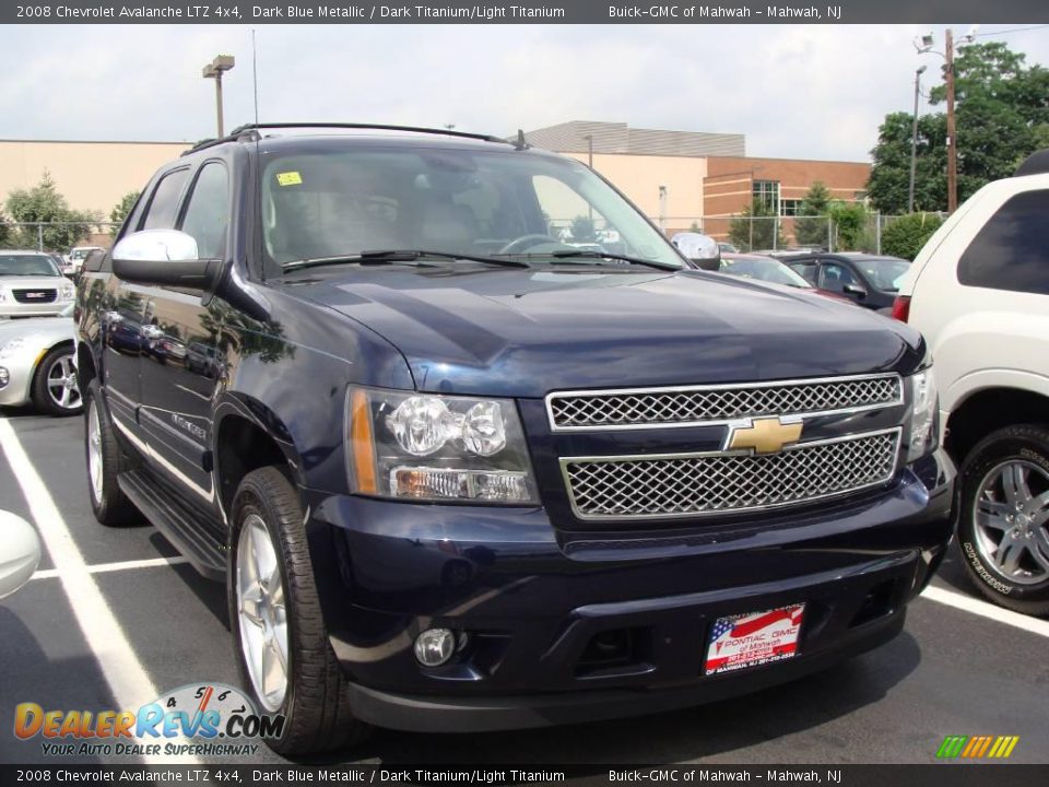 2008 Chevrolet Avalanche LTZ 4x4 Dark Blue Metallic / Dark Titanium/Light Titanium Photo #2