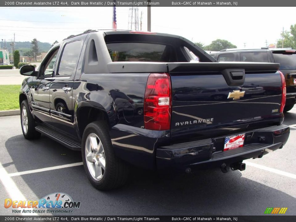2008 Chevrolet Avalanche LTZ 4x4 Dark Blue Metallic / Dark Titanium/Light Titanium Photo #5