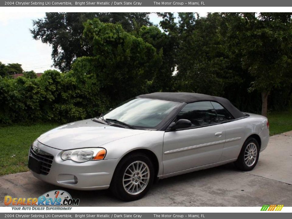 2004 Chrysler Sebring LXi Convertible Bright Silver Metallic / Dark Slate Gray Photo #2
