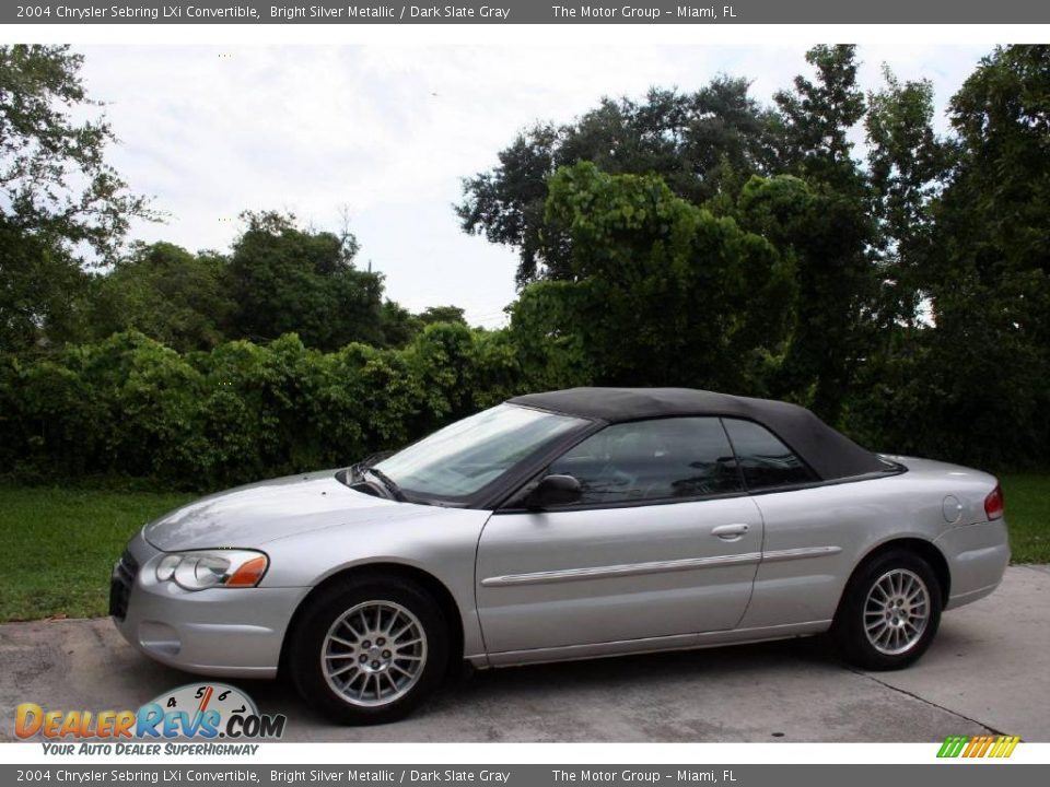 2004 Chrysler Sebring LXi Convertible Bright Silver Metallic / Dark Slate Gray Photo #3