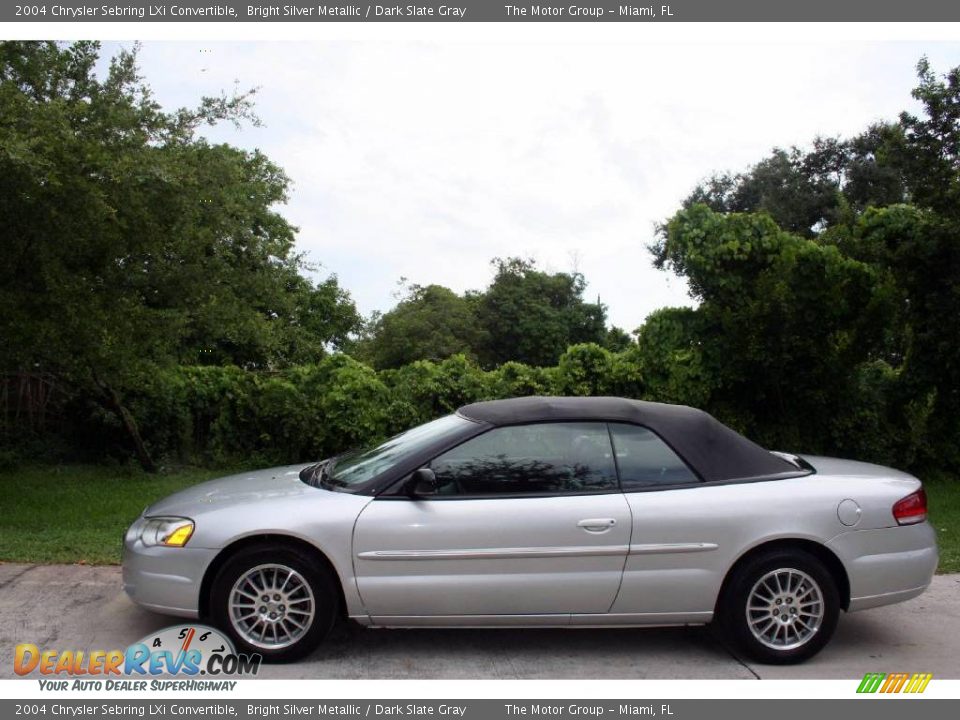 2004 Chrysler Sebring LXi Convertible Bright Silver Metallic / Dark Slate Gray Photo #4