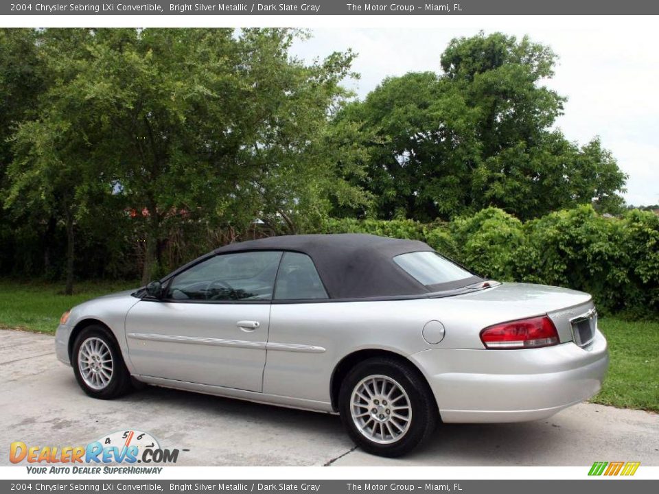 2004 Chrysler Sebring LXi Convertible Bright Silver Metallic / Dark Slate Gray Photo #6